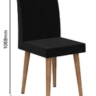 Mesa De Jantar Turmalina Com 4 Cadeiras Diamante Pés Palito B