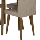 Mesa De Jantar Turmalina Com 4 Cadeiras Diamante Pés Palito C