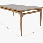 Mesa De Jantar Urubici 2 00 X 1 00 - Natural / Off White