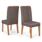 Mesa De Jantar Vanda 120cm Com 4 Cadeiras Yasmin D04 Carvalho