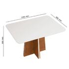 Mesa De Jantar Vanda 120cm Com 4 Cadeiras Yasmin D04 Freijó/v