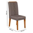 Mesa De Jantar Vanda 120cm Com 4 Cadeiras Yasmin D04 Freijó/v