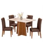Mesa De Jantar Vanda Com 4 Cadeiras Yasmin - Pr Móveis