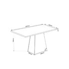 Mesa De Jantar Vanda Retangular Com 6 Cadeiras Dalas Mel/blon