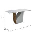 Mesa De Jantar Veneza 1,60m Com 6 Cadeiras Berlim Imbuia/offw