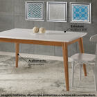 Mesa De Jantar Verona Com Tampo - Imbuia/branco 140x80