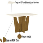 Mesa De Jantar Vértice 1200x800 Com 04 Cadeiras Vega Henn