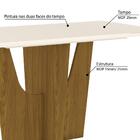 Mesa De Jantar Vértice 160cm 6 Cadeiras Vega - Nature/off Wh