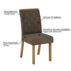 Mesa De Jantar Vértice 90cm 4 Cadeiras Vita - Nature/off Whi