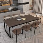 Mesa De Jantar Yon 200cmx90cmx77 Cm Terracota/preto