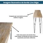 Mesa De Jantar York Live Edge Renar Retangular 190 Cm X 90 Cm