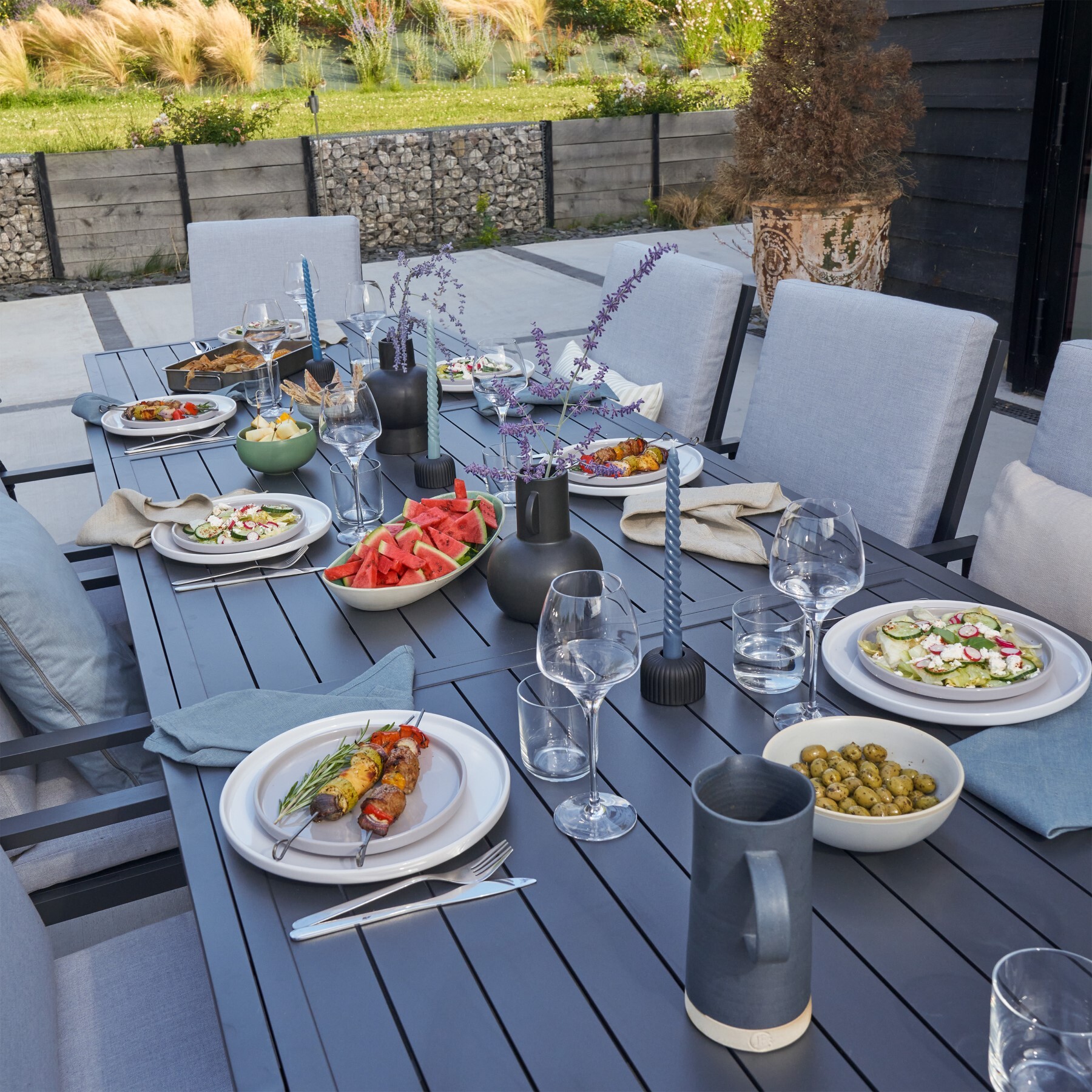 Mesa Extensível para Jardim 8 a 12 Lugares Athena Naterial