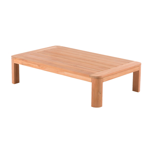 Foto de Mesa de Jardim de Madeira 33x80x130cm Marrom Baelo Naterial