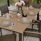 Mesa para Jardim Clara 6 a 8 Lugares Retangular 74x100x200cm de Alumínio Cinza Naterial