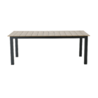 Mesa para Jardim Clara 6 a 8 Lugares Retangular 74x100x200cm de Alumínio Cinza Naterial