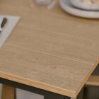Mesa para Jardim Clara 6 a 8 Lugares Retangular 74x100x200cm de Alumínio Cinza Naterial