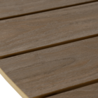 Mesa para Jardim Clara 6 Lugares Redonda 74x140x140cm de Alumínio Cinza Naterial