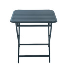 Mesa de Jardim Dobrvel Quadrada em Alumnio 75x75x75cm Azul gata Idaho Naterial