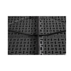 Mesa de Jardim Dobrável Retangular 6 Lugares em Aço 74x180x74cm Cinza Plicosa
