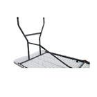 Mesa de Jardim Dobrável Retangular 6 Lugares em Aço 74x180x74cm Branca Plicosa