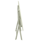 Mesa para Jardim Dobrável Idaho 2 Lugares Quadrada 75x75x75cm de Alumínio Verde Naterial