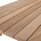 Mesa para Jardim Lita 5 Lugares Retangular 36x70x140cm de Teca Marrom Naterial