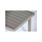 Mesa de Jardim Retangular em Alumínio 60x45x45cm Champagne Manuela Aquaplas