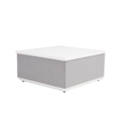 Mesa para Jardim Neptune 4 Lugares Quadrada 44x91,5x91,5cm de Alumínio Cinza e Branco Naterial
