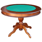 Mesa De Jogos Carteado 4 Lugares J-bonomo Redonda Tampo Rever