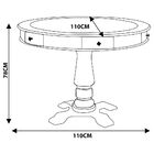 Mesa De Jogos Carteado 4 Lugares Victoria Redonda Tampo Rever