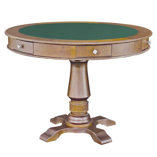 Mesa De Jogos Carteado 4 Lugares Victoria Redonda Tampo Rever