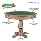 Mesa De Jogos Carteado 4 Lugares Victoria Redonda Tampo Rever