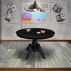 Mesa De Jogos Carteado Montreal 6 Lugares Redonda Tampo Rever