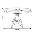 Mesa De Jogos Carteado Montreal 6 Lugares Redonda Tampo Rever