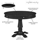 Mesa De Jogos Carteado Redonda 4 Lugares Victoria Tampo Rever