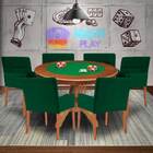 Mesa De Jogos Carteado Redonda Montreal Tampo Reversível Amên