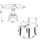 Mesa De Jogos Carteado Redonda Montreal Tampo Reversível Pret