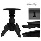 Mesa De Jogos Carteado Redonda Montreal Tampo Reversível Pret