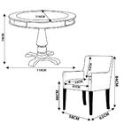 Mesa De Jogos Carteado Victoria Redonda Tampo Reversível Amên