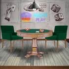 Mesa De Jogos Carteado Victoria Redonda Tampo Reversível Amên