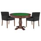 Mesa De Jogos Carteado Victoria Redonda Tampo Reversível Imbu