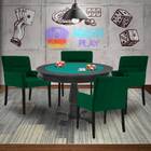 Mesa De Jogos Carteado Victoria Redonda Tampo Reversível Pret