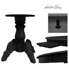 Mesa De Jogos Redonda Com 6 Cadeiras Corino Preto Gran Belo