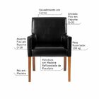 Mesa De Jogos Redonda Com 6 Cadeiras Corino Preto Gran Belo