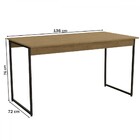 Mesa De Madeira Com 2 Bancos Freijó/preto Fosco Li013 - Kappe