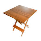 Mesa De Madeira Dobrável 70x70 Flexbeer Mel