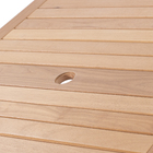 Mesa de Madeira Dobrável Garden 75x90x235cm Marrom Tramontina