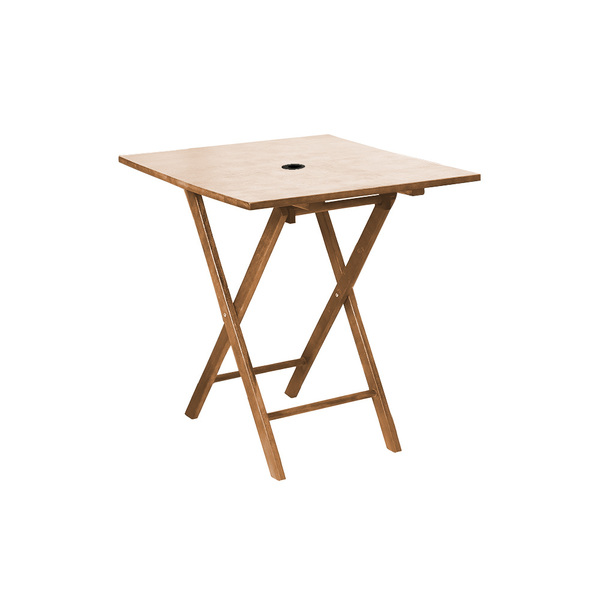 Mesa De Madeira Dobrável Linha Classic Com Tampo Liso 70x70 C