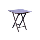 Mesa De Madeira Dobrável Linha Classic Com Tampo Liso 70x70 C