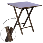 Mesa De Madeira Dobrável Linha Classic Com Tampo Liso 70x71 I